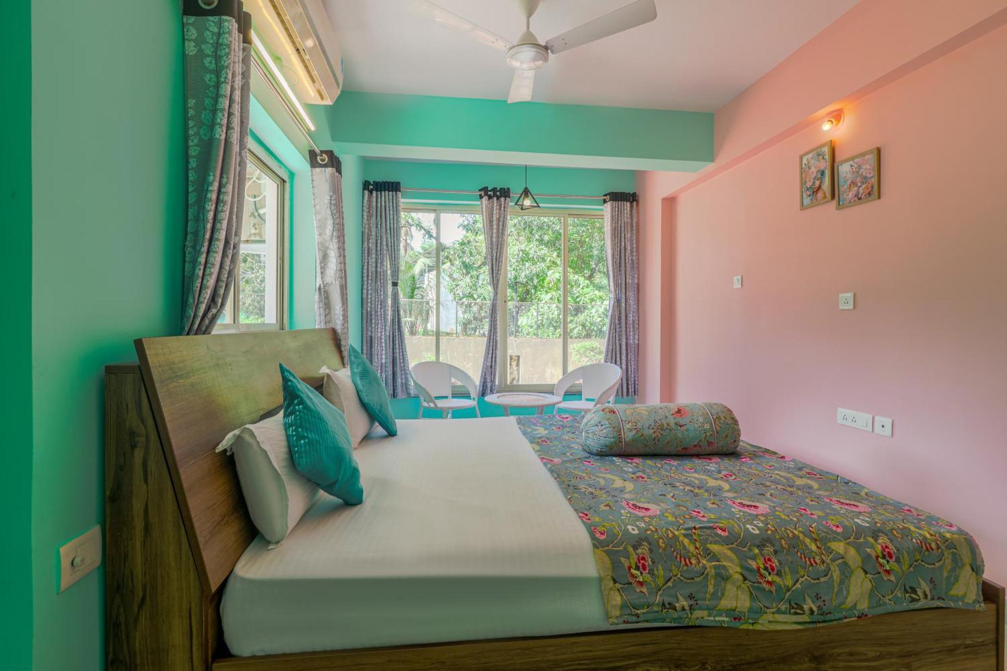 4Bhk Sparkling Apartment Near Beach Pool & Bar 2Bhkx2 Vagator Chambre photo
